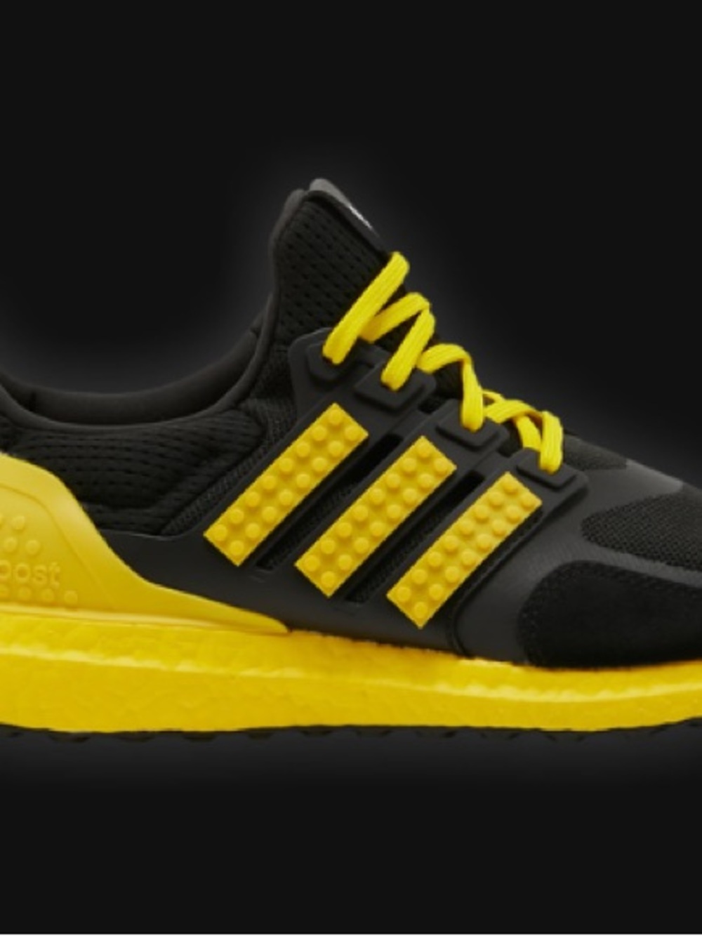 adidas Black and Yellow Athletic Sneakers